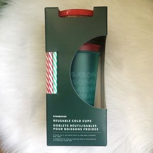 Starbucks holiday 2019 reusable cold cups 5pk